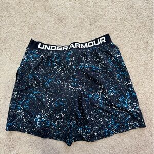 Under Armour Black and Blue Athletic Shorts